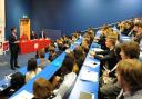Nick Clegg visits Newport students at model Nato summit