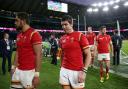 GUTTED: Taulupe Faletau, left, James Hook and teammates show the agony of defeat to South Africa