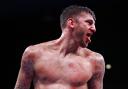 Nathan Cleverly reacts during a light heavyweight boxing bout against Andrzej Fonfara on Friday, Oct. 16, 2015, in Chicago. Fonfara won by unanimous decision. (AP Photo/Kamil Krzaczynski). (42511403)