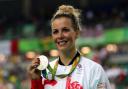 SILVER: Abergavenny cyclist Becky James with her Rio 2016 medal