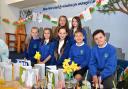 Bryn Primary School of the week. Year 5 and 6 business enterprise selling Easter products they have designed and made.