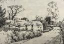 The Hall Inn near Raglan from Monmouthshire Sketch Book by Fred J Hando