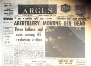 TRAGEDY: The Argus front page of June 29, 1960, reporting the Six Bells colliery disaster.