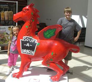 This is me (Harvey Evans) and my sister Maisy. This is dragon 22 called Soup-A-Dragon