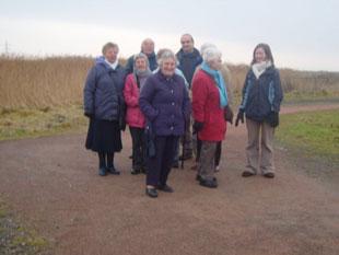 Ringland Walk Group at the Wetlands. From Roy Crogan.
