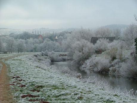 River Monnow in the cold. Taken by Hazel Mayers.
