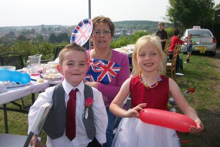 A few pictures from our Royal Wedding Day celebrations, help at Cynan Close in Garnlydan, Ebbw Vale.  The Children pictured are Lowri May Holl & Benjamin Morgan. You have our permission to print them in your paper if you so wish.
 
Mrs Holl
