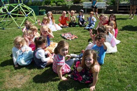 Penrhiw Nursery, Oakdale, celebrates the Royal Wedding - with a surprise appearance by the happy couple! From Rachel Williams.
 