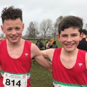 TALENT: Cross-country duo Harry Dawes, left, and Henry Evans were due to be running for Wales in Scotland on Saturday