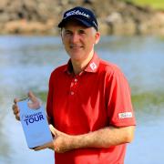 WINNER: Phil Price with his Staysure Seniors Tour trophy