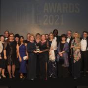 The team from Cardiff Metropolitan University at the Times Higher Education Awards. Picture: Phillip Waterman