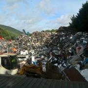 GLJ Recycling Ltd, based at Chapel Farm Industrial Estate, Cwmcarn, Caerphilly, was fined £72,000. Picture: National Resources Wales
