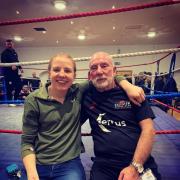 INSPIRATION: Rosie Eccles with coach and mentor Doug Lewis