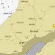Met Office fog warning for South East Wales.