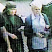AFTERMATH: CCTV images show two women leaving Carol Ann’s salon after the shooting