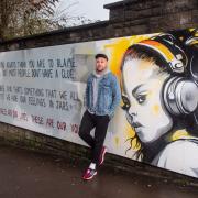 Connor Allen has unveiled a new mural with Foster Wales