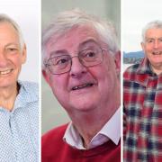 Monmouthshire deputy leader Paul Griffiths lead  a team of advisors to former first minister Rhodri Morgan, far right, that included current first minister Mark Drakeford.
