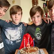 Britain's first leap year quadruplets celebrate birthday in Chepstow