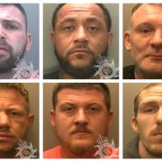 Top row, from left to right, Anthony Tregonning, Aaron Powell and Johnathan Mann. Bottom row, from left to right, Andrew Bloodworth, Declan Gunter and Gareth Williams.