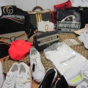 Some of the fake goods seized from Chilton's home