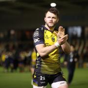 RELIEF: Steff Hughes after the Dragons' win against Zebre