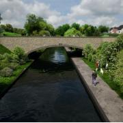 This is how a new bridge over the Monmouthshire and Brecon Canal, at Pontnewydd, could look.