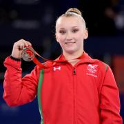 BRONZE: Welsh gymnast Georgina Hockenhull was shocked to be on the podium again