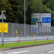 Nato security fencing around the Celtic Manor in Newport (9741656)