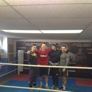 FIGHTING FIT: I've been doing extra fitness sessions at St Joseph's boxing gym with Junior Borg, Frankie Borg and Craig Evans