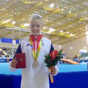 SILVER: Maisie Methuen with her silver medal in Tbilisi