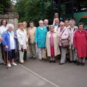 DIDN'T WE HAVE A LOVELY TIME: Here are some of the trippers who enjoyed their day out at Lacock