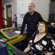 Deb and Mark Harris award winning volunteers at Newport radio.