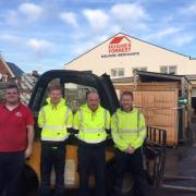 Some of of the Hughes Forrest Ltd team in Newport;