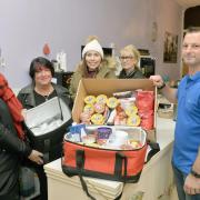 Volunteers at Food For Thought (L-R) Zena Setterlund, Jo Leung, Leysha Davison, Terri Reynolds and Martyn Parry