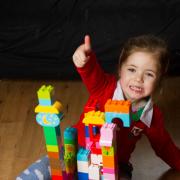 Newport tot Phoebe Aspey smashes her fundraising target with her 125 Appeal Lego tower for St David's Hospice Care
