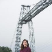 South Wales Argus reporter Estel Farell-Roig is abseiling from the Newport Transporter Bridge in aid of the 125 Appeal for St David's Hospice Care.