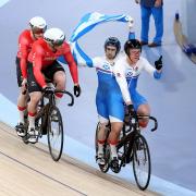 SILVER: Ponthir's James Ball and Wales teammate Peter Mitchell lost out to Scotland's Neil Fachie and Matt Rotherham in the men's B&VI sprint