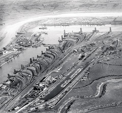 GWENT FROM THE AIR: Newport docks