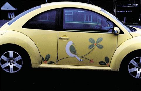 LOVE THIS BUG: State of the art driving this car could be seen in Dunstable Road in Newport
Picture Mike Lewis