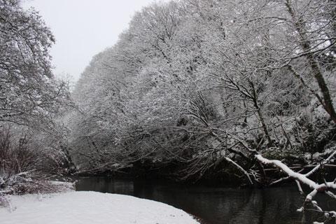 Newport river in the snow from Chloe Payne.
