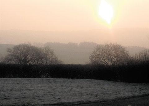 TRANQUIL: This misty March morning was captured by reader Caroline Davies