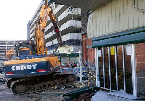 READER PIC: 28.11.13: Anthony Conibeer sent in this shot of the Newport bus station demolition