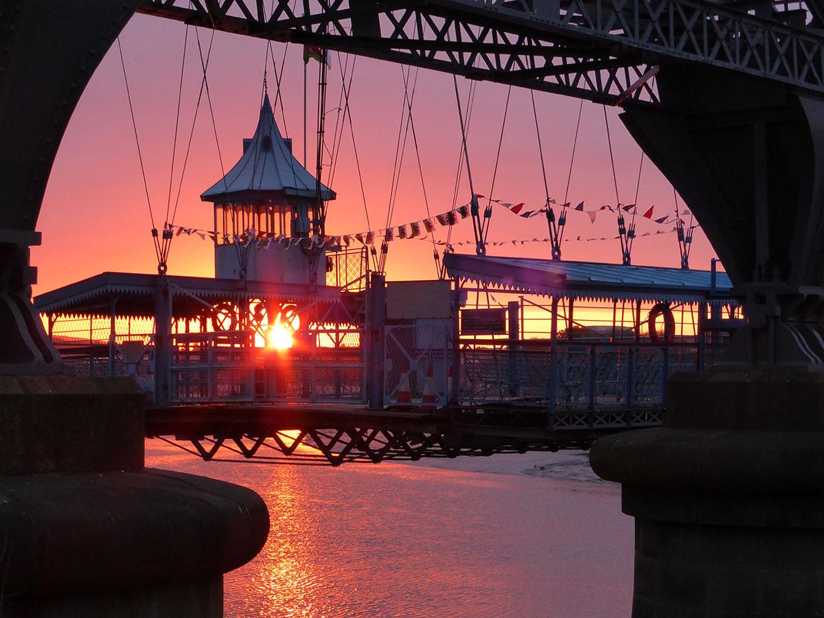 @southwalesargus READER PIC: Janet Topliss sent in this beautiful picture of the Transporter Bridge at sunset