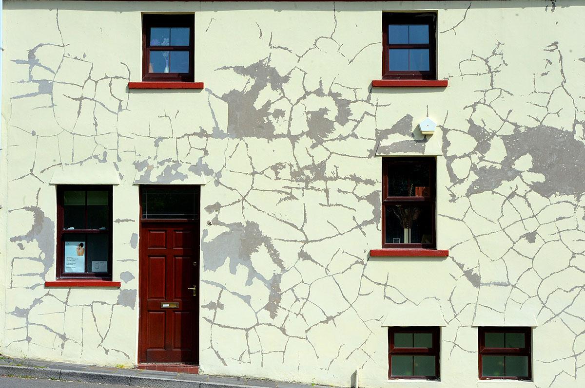 PIC OF THE DAY: CRAZY PAINTING: A house in Blaenavon town centre Pic: MIKE LEWIS