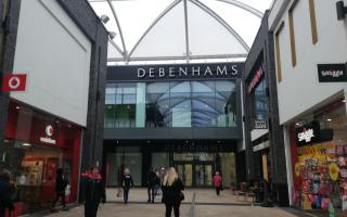 The former Debenhams store in Friars Walk shopping centre, Newport.
