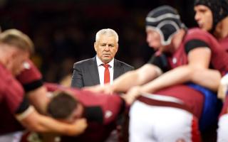 LOW: Warren Gatland before Wales' defeat to Italy