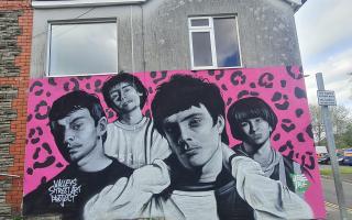The stunning mural of the Manic Street Preachers in Blackwood