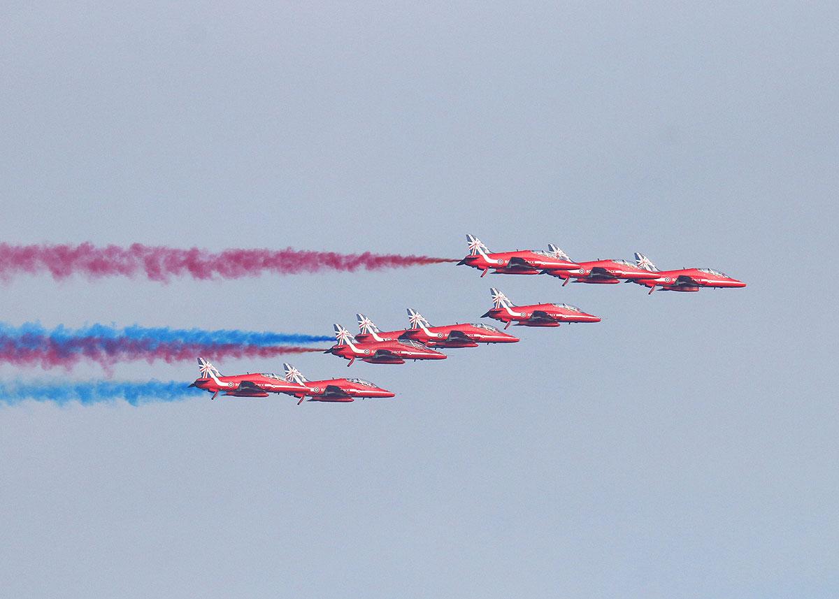 The RAF Red Arrows by Steve Turner