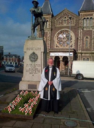 Rev Derek Lee, Abergavenny's RBL chaplain, says he is honoured to conduct today's service