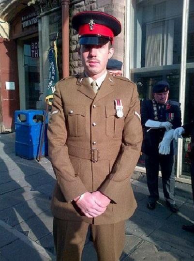 Lance Corporal Arwyn Woodford, 26, with 4th Battallion REME is remembering his time in Afghanistan three years ago